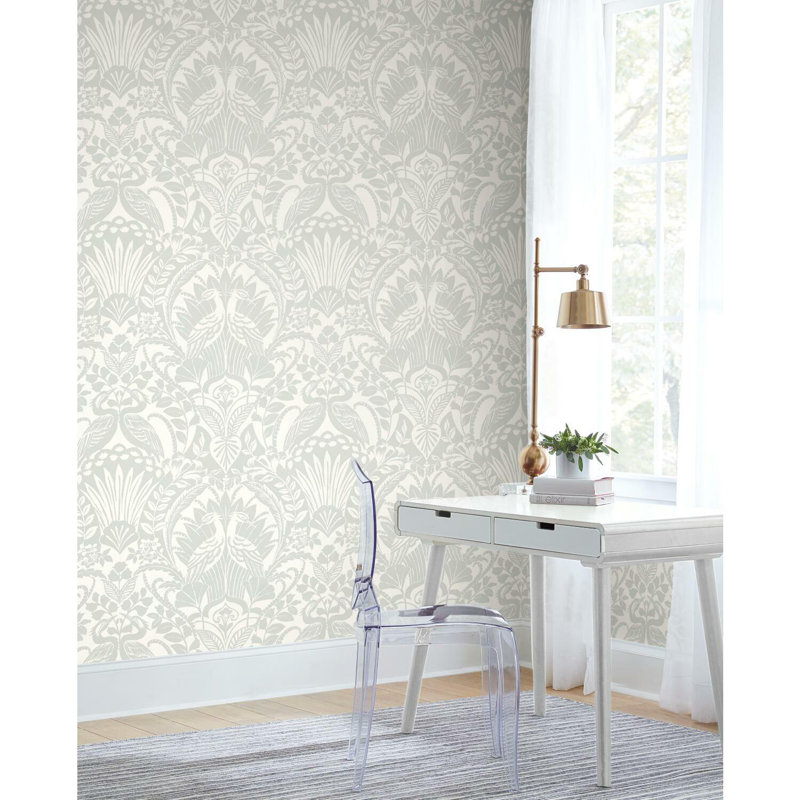 York Wallcoverings Damask Wallpaper & Reviews Wayfair